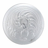 Shiny Silver Size 1" wide rivet back