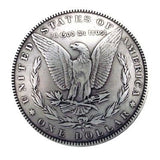 Morgan Silver Dollar Coin Concho 1 1/2"