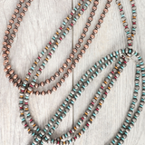 Western Metallic Bead Wrap Necklace