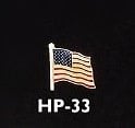 American Flag Hat Pin