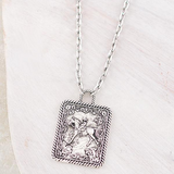 Western Cowgirl Pendant Necklace