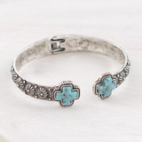 Cross Concho Cuff Bracelet