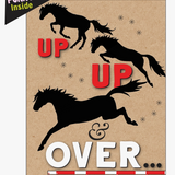 Horse Hollow Birthday Card Up & Over