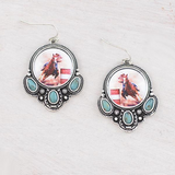 Western Rodeo Cowboy Earrings