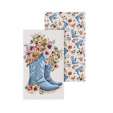 Petal Plow Kitchen Towel Quick Dry Waffle Weave Double-Sided Cowboy Boots