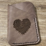 Laser Etched Verticle Card Wallet BTB