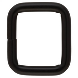 Square Steel Loop Black 3/4x7/8"