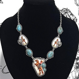 Western Vintage Cowgirl Necklace