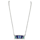 Justin Ladies Necklace Color Block Bar