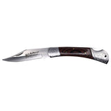 Justin Folding Knife Wood Handle W/Etching