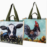 Rooster and Cow Market Tote