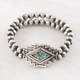 Western Turquoise Aztec Bracelet