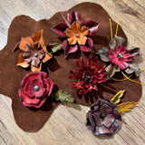 Leather Flowers Assort. BTB