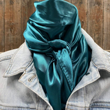 35X35 Solid Teal Wild Rag Scarf
