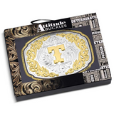 Western Initial Buckle - style T