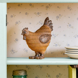 Petal  Plow Table Decor Resin Chicken, 7.75"H