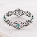 Aztec Bolt Semi Stone Bracelet Turquoise