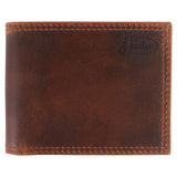 Justin Mens Bifold Wallet Oiled Brown