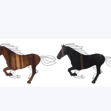 Wood and Wire Horse Wall Art