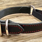 Martingale Draw Leather Dog Collar BTB