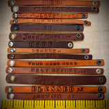 Leather Bracelet Various Words BTB