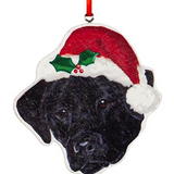 Wood Dog Pet Christmas Ornament