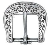 Jeremiah Watt Engraved Floral Buckle 3/4"