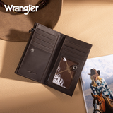 Wrangler Genuine Leather RFID Wallet Coffee