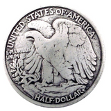 1 1/4" American Eagle Half Dollar Coin Reproduction Concho