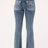 Mid Rise Bootcut Jeans Medium Wash