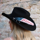 Hat Feather 76 Bennington American Flag