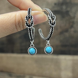 Rope Knot Hoop Earrings