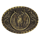 Attitude Wild Stag Carved Buckle