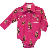 Infant Vintage Cowgirl L/S Romper