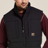 Men's Rebar Valiant Ripstop Insulated Vest -Black