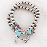 Aztec Turquoise Horse Bracelet