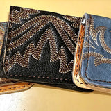 Leather Masked ID Card Wallet BTB