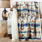Stack Rock Southwest Plush Sherpa Throw