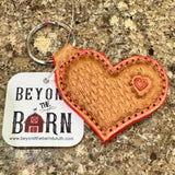 Heart Leather Key Fob Assort. BTB
