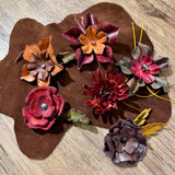 Leather Flowers Assort. BTB
