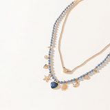 Celeste Charm Necklace in Desert Gold