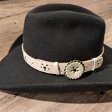 BTB Flower Overlay Hatband 1"