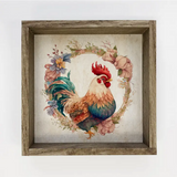 Chicken Wreath - Rustic Farm Animal Art