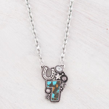 Western Turquoise Lucky 7 Necklace