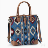 Southwestern Print Jacquard Handbag