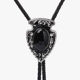 Cowboy Arrow Head Black Onex Bolo Tie