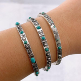 Western Turquoise Stackable Bracelet
