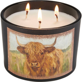 14 oz Highland Cow Candle Sea Salt & Sage