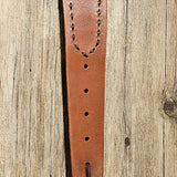 Carmel Leather with Black Buck Stitch Rifle Sling BTB