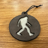BTB Laser Cut Ornaments - Cowhide Yeti